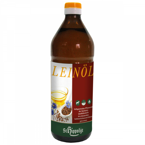 Leinöl - Koudgeperste natuurtroebele lijnzaadolie