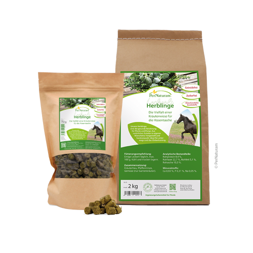 Herblinge - Natuurlijke gezonde beloning uit de kruidenweide, ideaal voor onderweg en voor clickertraining